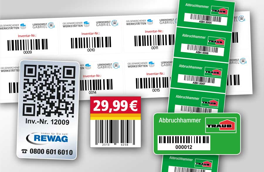 Individuelle Barcode Aufkleber QR-Code